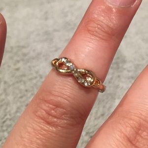 NWOT gold infinity symbol midi ring